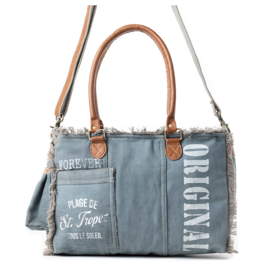 Myra | Coastal Steel Upcycled Tote in Denim *FINAL SALE*