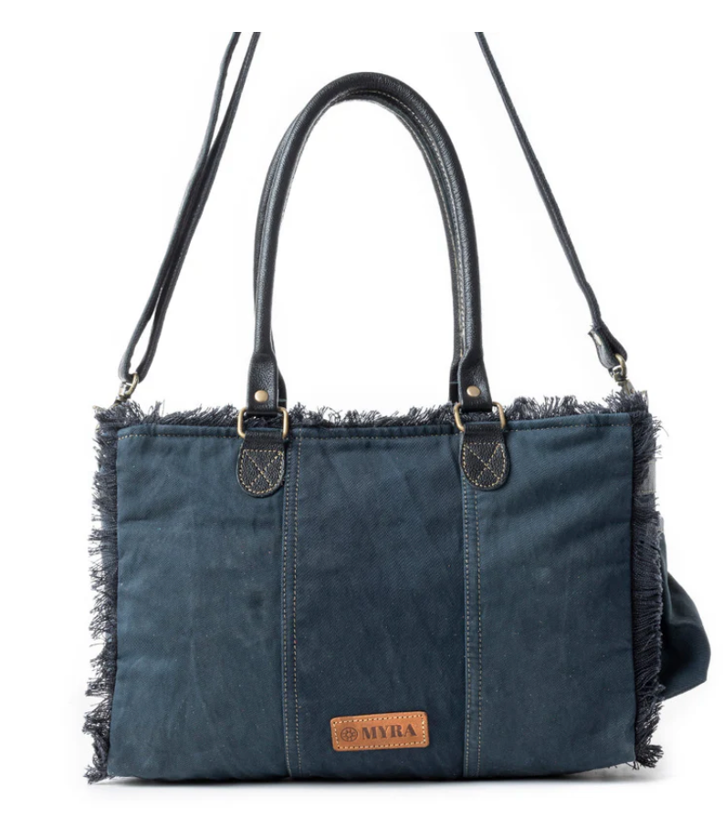 Myra | Coastal Steel Upcycled Tote in Blue *FINAL SALE*