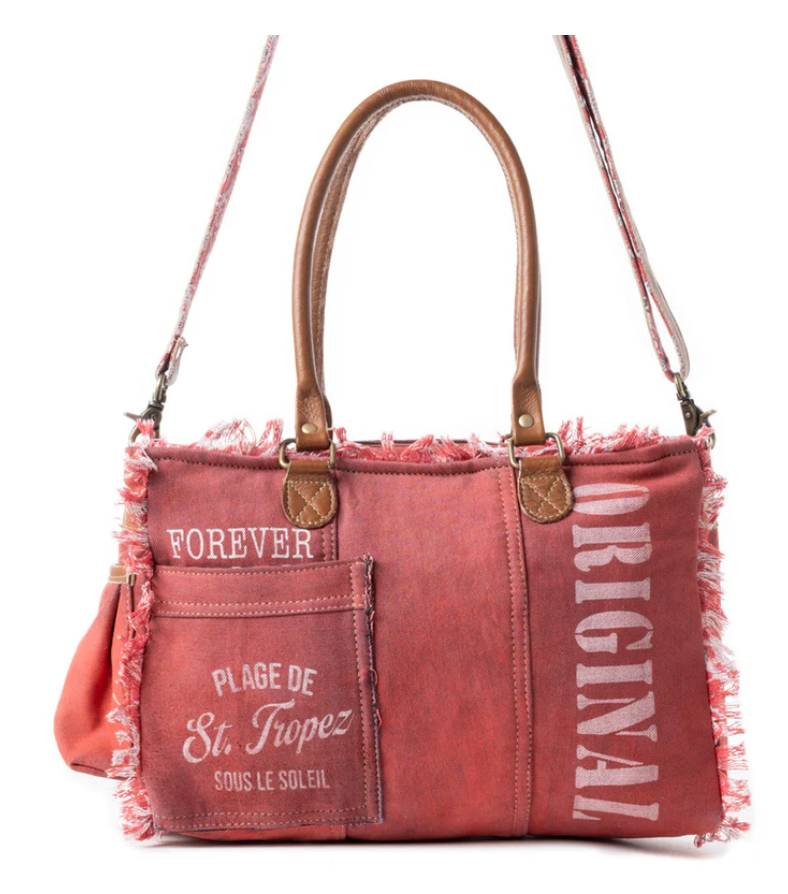 Myra | Coastal Steel Upcycled Tote in Red  *FINAL SALE*