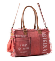 Myra | Coastal Steel Upcycled Tote in Red  *FINAL SALE*