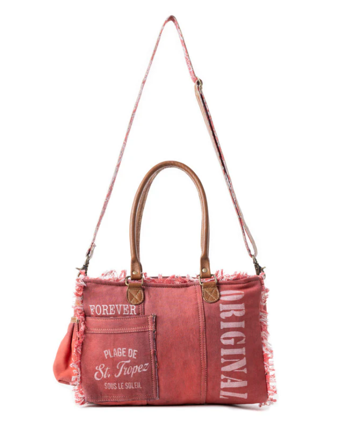 Myra | Coastal Steel Upcycled Tote in Red  *FINAL SALE*