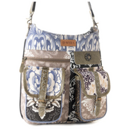 Myra | Le Fleur Bel Cowgirl Shoulder Bag in Blue Floral *FINAL SALE*