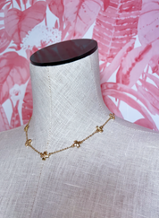 Cross Station Necklace in Gold *Final Sale*