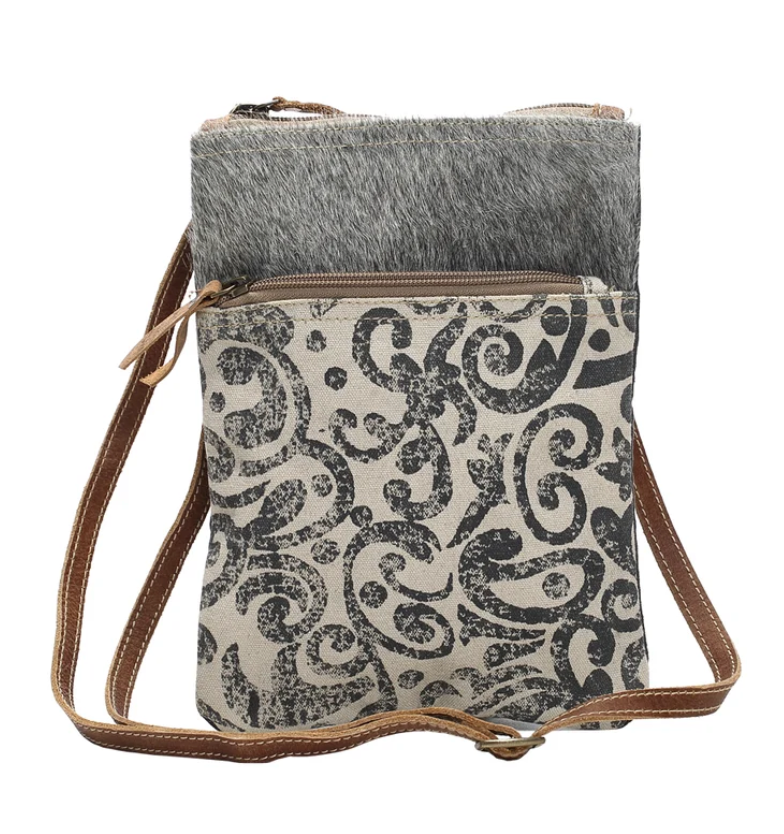 Myra | Leaf Pattern Small & Crossbody Bag *FINAL SALE*