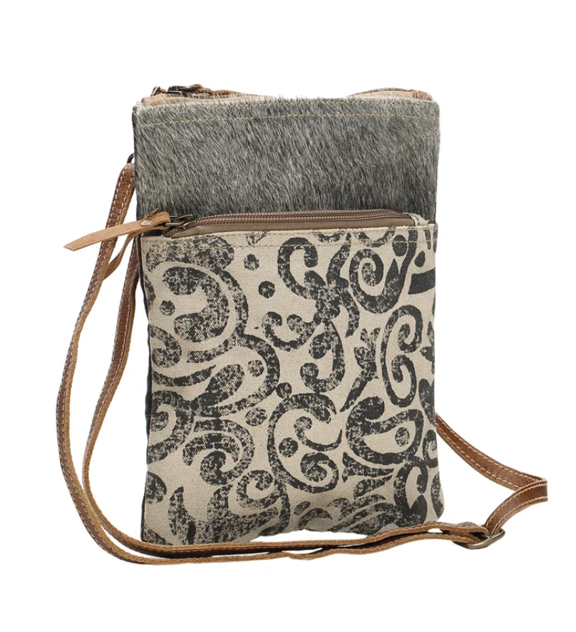 Myra | Leaf Pattern Small & Crossbody Bag *FINAL SALE*