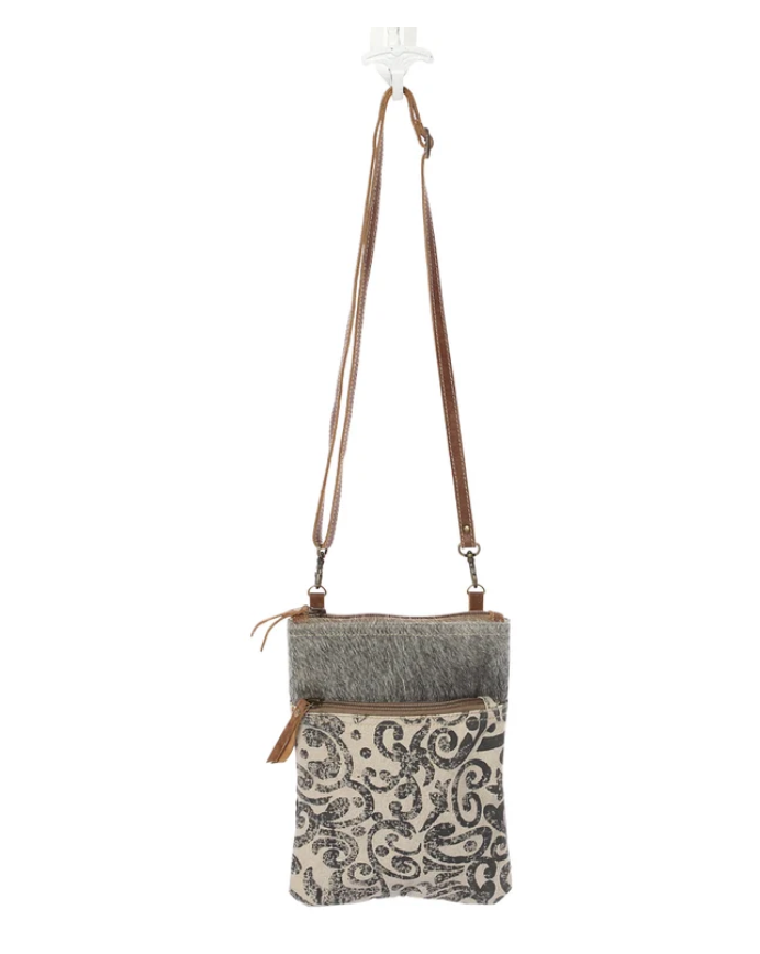 Myra | Leaf Pattern Small & Crossbody Bag *FINAL SALE*