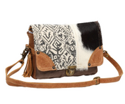 Myra | Rug & Hairon Flap Messenger Bag *FINAL SALE*