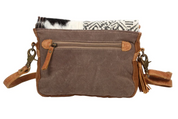 Myra | Rug & Hairon Flap Messenger Bag *FINAL SALE*