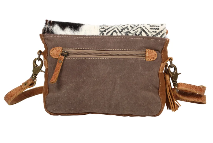 Myra | Rug & Hairon Flap Messenger Bag *FINAL SALE*