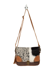 Myra | Rug & Hairon Flap Messenger Bag *FINAL SALE*