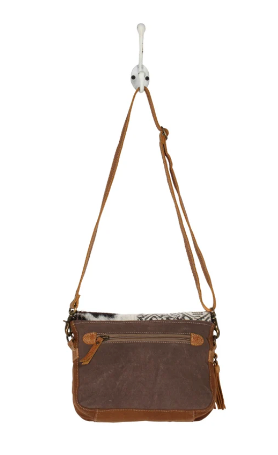 Myra | Rug & Hairon Flap Messenger Bag *FINAL SALE*