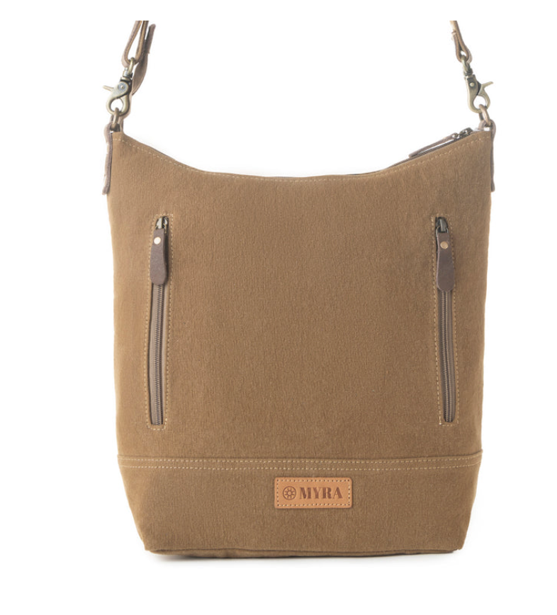 Myra | Wild Paisley Upcycled Canvas Concealed Carry Bag in Olive *FINAL SALE*
