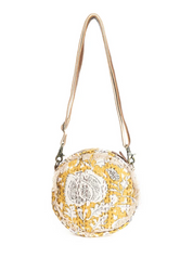 Myra | Golden Prairie Leaf Round Bag *FINAL SALE*