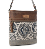 Myra | Sagebrook Jacquard Upcycled Canvas Bag in Sage *FINAL SALE*