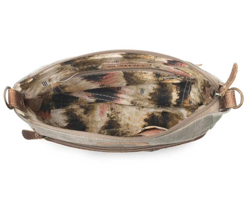 Myra | Damask Trail Vintage Crossbody Bag in Sage *FINAL SALE*