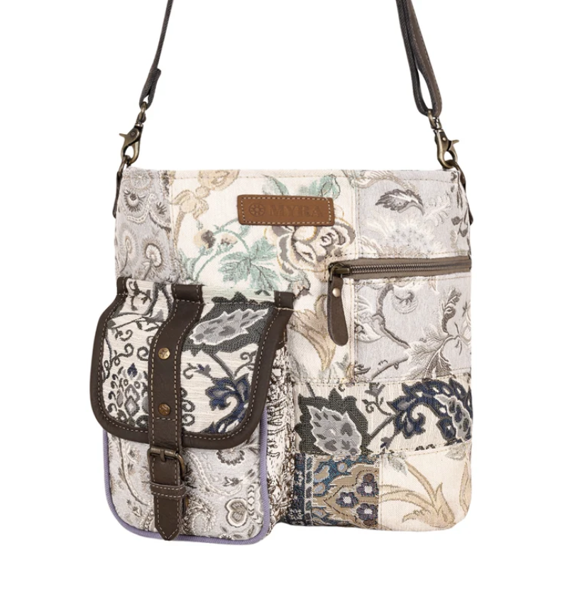 Myra | Mossbloom Upcycled Canvas Bag in Cream*FINAL SALE*