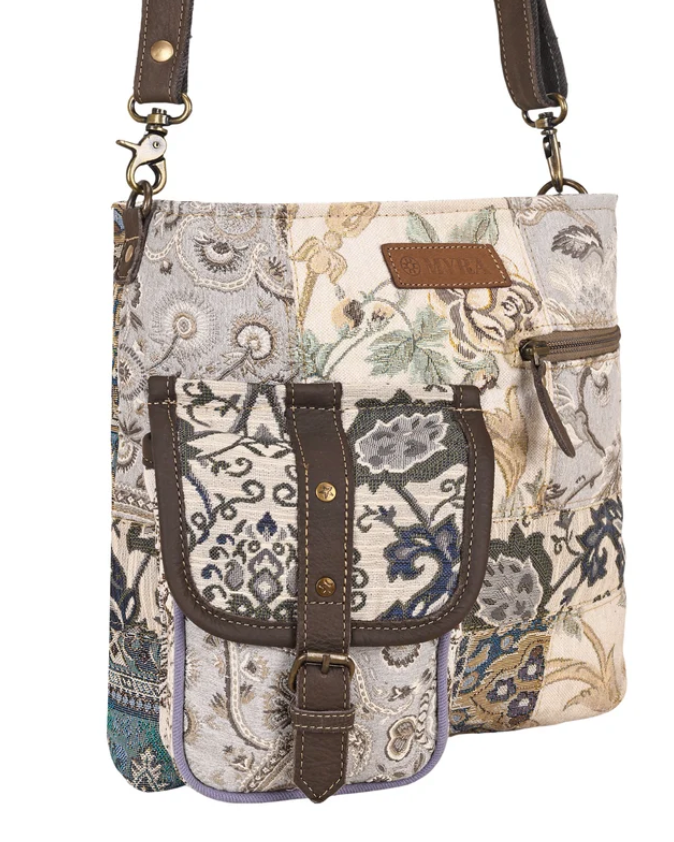 Myra | Mossbloom Upcycled Canvas Bag in Cream*FINAL SALE*