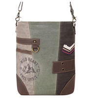 Myra | Cenizo Upcycled Canvas Bag in Olive *FINAL SALE*