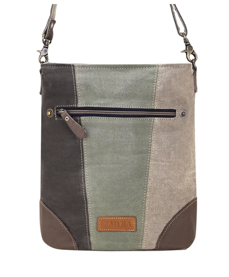 Myra | Cenizo Upcycled Canvas Bag in Olive *FINAL SALE*