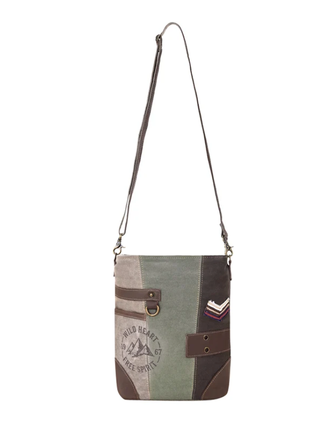 Myra | Cenizo Upcycled Canvas Bag in Olive *FINAL SALE*