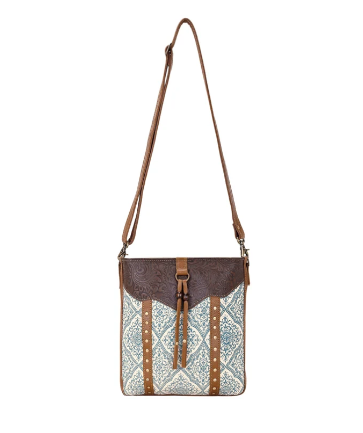 Myra | Bitterbrush Upcycled Canvas Bag  in Blue *FINAL SALE*