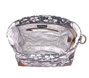 Myra | Blossom Print Shoulder Bag in Grey *FINAL SALE*