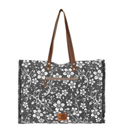 Myra | Anemone Weekender Bag in Charcoal *FINAL SALE*