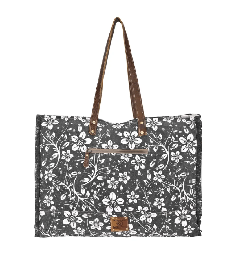 Myra | Anemone Weekender Bag in Charcoal *FINAL SALE*