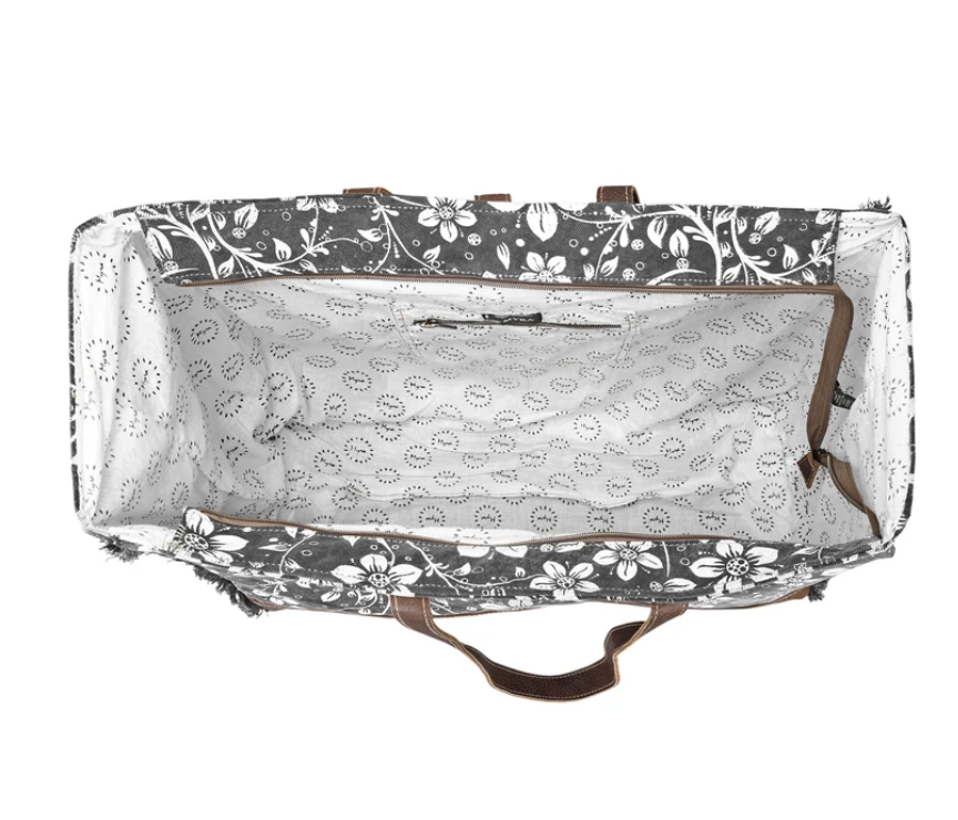 Myra | Anemone Weekender Bag in Charcoal *FINAL SALE*