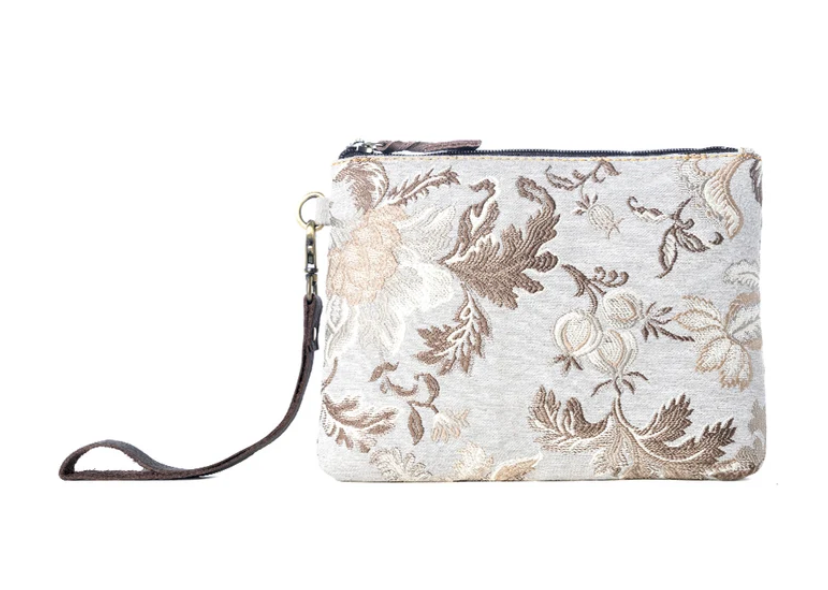 Myra | Cinderbluff Wristlet in Sage Floral *FINAL SALE*