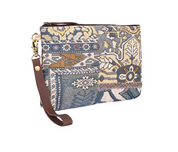 Myra | Cinderbluff Wristlet in Blue Tapestry *FINAL SALE*