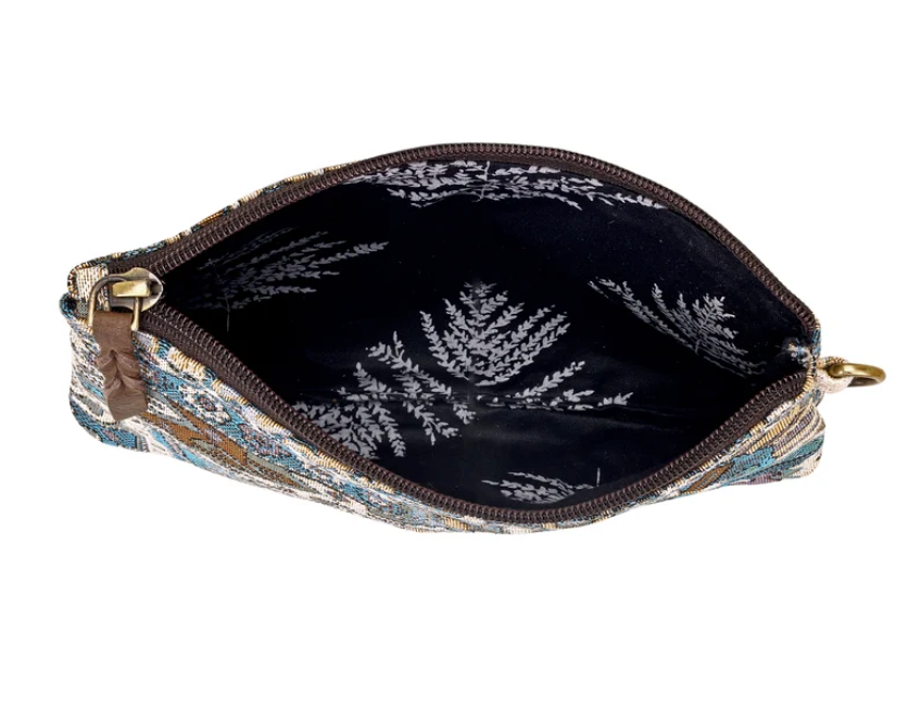 Myra | Cinderbluff Wristlet in Blue Tapestry *FINAL SALE*