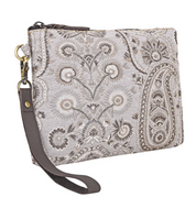 Myra | Cinderbluff Wristlet in Ivory Paisley *FINAL SALE*