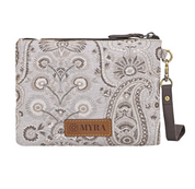 Myra | Cinderbluff Wristlet in Ivory Paisley *FINAL SALE*