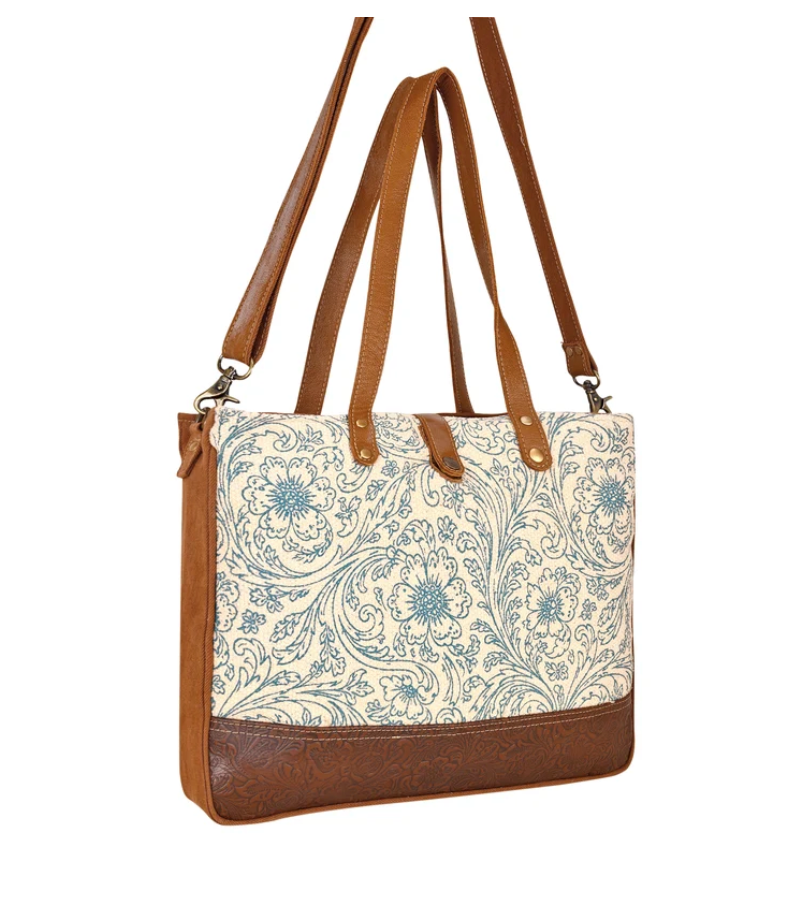 Myra | Willow Mesa Messenger in Cream Floral  *FINAL SALE*