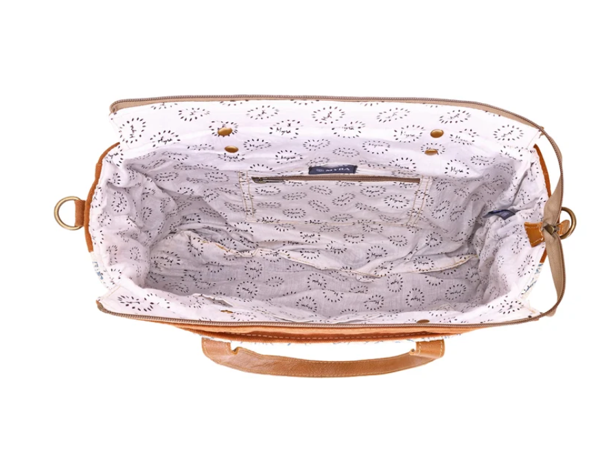 Myra | Willow Mesa Messenger in Cream Floral  *FINAL SALE*