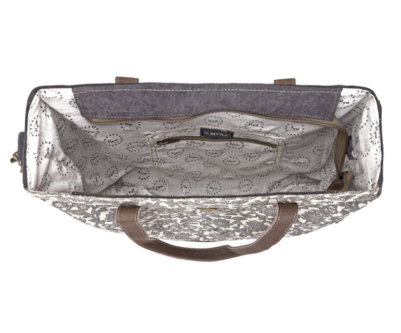 Myra | Willow Mesa Messenger in Grey Floral *FINAL SALE*