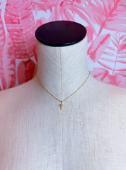 Pave Cz North Star Pendant Necklace in Silver *Final Sale*