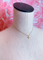 Pave Cz North Star Pendant Necklace in Silver *Final Sale*