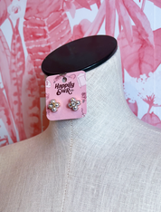 Pearl Flower Crystal Stud Earrings *Final Sale*