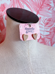 Sweetheart Pearl Studs *Final Sale*