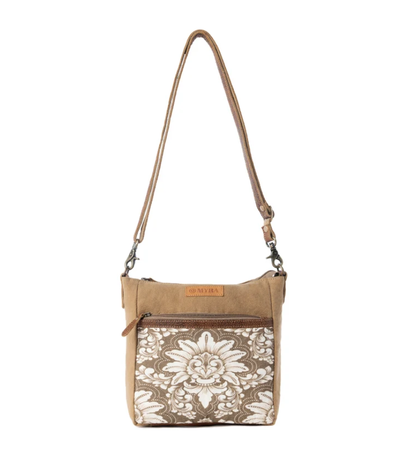 Myra | Crestbloom Vintage Crossbody Bag in Olive  *FINAL SALE*
