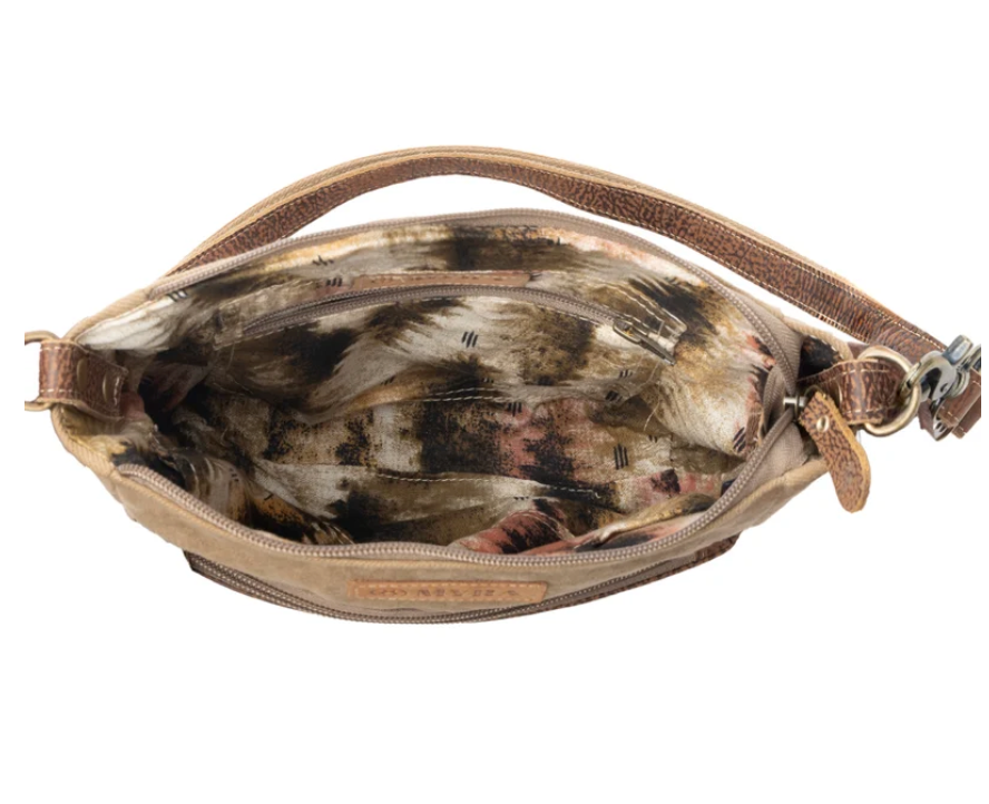 Myra | Crestbloom Vintage Crossbody Bag in Olive  *FINAL SALE*