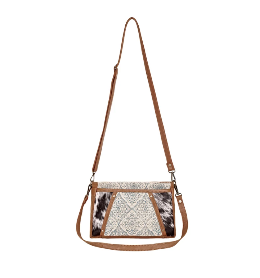 Myra | Dual Strap Small Crossbody Bag in blue *FINAL SALE*