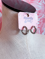 Twist & Shout Hoops in Silver  *Final Sale*