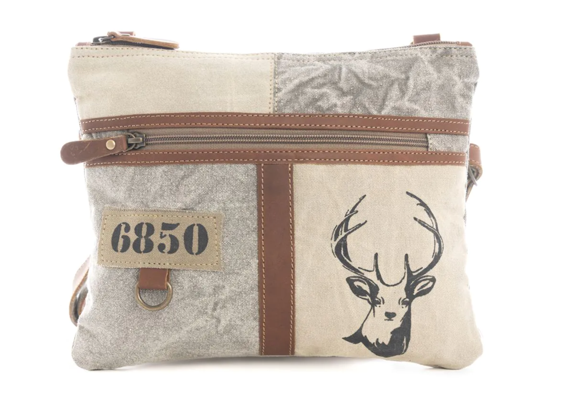 Myra | White Hart Deer Small Crossbody Bag *FINAL SALE*