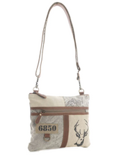 Myra | White Hart Deer Small Crossbody Bag *FINAL SALE*