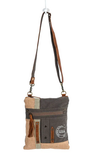 Myra | USA Canvas Patch Crossbody Bag *FINAL SALE*