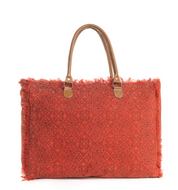 Myra Bag | Triple Fork Ranch Weekender Bag in Scarlet *FINAL SALE*