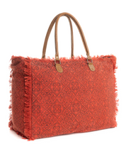Myra Bag | Triple Fork Ranch Weekender Bag in Scarlet *FINAL SALE*